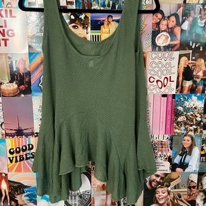 Francesca's Green Flowy Top